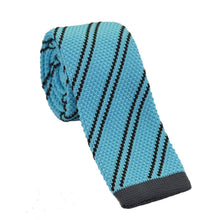 Load image into Gallery viewer, Men's Fashion Stripes Printing Mesh Necktie Knit Narrow Slim Weave Tie Suit - provenclothes