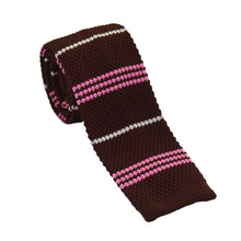 Load image into Gallery viewer, Men's Fashion Stripes Printing Mesh Necktie Knit Narrow Slim Weave Tie Suit - provenclothes