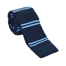 Load image into Gallery viewer, Men's Fashion Stripes Printing Mesh Necktie Knit Narrow Slim Weave Tie Suit - provenclothes