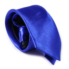 Load image into Gallery viewer, 5cm Narrow Men Tie Solid Color Zipper Adjustable Wedding Party Lazy Slim Necktie - provenclothes