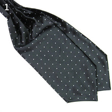 Load image into Gallery viewer, Men's Fashion Smooth Polka Dots Print Ascot Tie Neck Tie Silk Blend Scarf Cravat - provenclothes