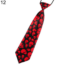 Load image into Gallery viewer, School Boys Kids Children Stripe Musical Note Skull Wedding Party Tie Necktie - provenclothes