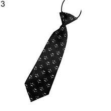 Load image into Gallery viewer, School Boys Kids Children Stripe Musical Note Skull Wedding Party Tie Necktie - provenclothes