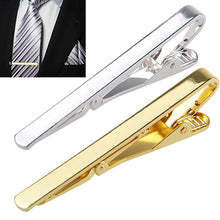 Load image into Gallery viewer, Men Silver/Gold Copper Chic Necktie Tie Bar Clasp Clip Formal Occasion Clamp Pin - provenclothes