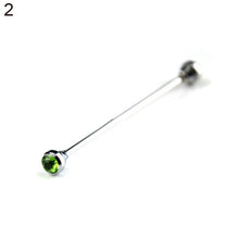 Load image into Gallery viewer, Men's Formal Shirt Collar Pin Rhinestone Bar Clasp Clip Barbell Lapel Stick - provenclothes