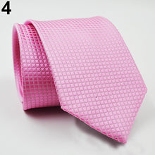 Load image into Gallery viewer, Fashion Men's Solid Color Plaid Tie Casual Party Wedding Business Office Necktie - provenclothes