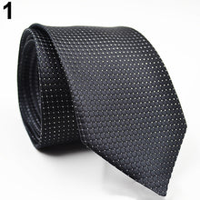 Load image into Gallery viewer, Fashion Men's Solid Color Plaid Tie Casual Party Wedding Business Office Necktie - provenclothes