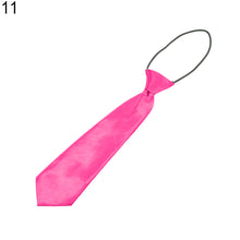 Load image into Gallery viewer, Solid Colour Elastic Tie Necktie School Boys Kids Children Party Banquet Decor - provenclothes