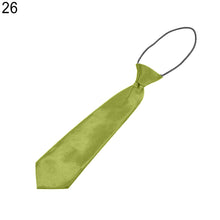 Load image into Gallery viewer, Solid Colour Elastic Tie Necktie School Boys Kids Children Party Banquet Decor - provenclothes