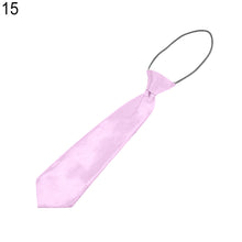 Load image into Gallery viewer, Solid Colour Elastic Tie Necktie School Boys Kids Children Party Banquet Decor - provenclothes