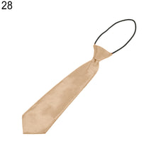 Load image into Gallery viewer, Solid Colour Elastic Tie Necktie School Boys Kids Children Party Banquet Decor - provenclothes