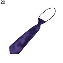 Load image into Gallery viewer, Solid Colour Elastic Tie Necktie School Boys Kids Children Party Banquet Decor - provenclothes