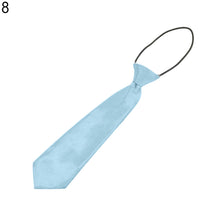Load image into Gallery viewer, Solid Colour Elastic Tie Necktie School Boys Kids Children Party Banquet Decor - provenclothes