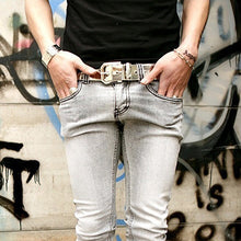 Load image into Gallery viewer, Men Fashion Alloy Buckle Strap Punk Ceinture Cool Durable Waistband Casual Belt - provenclothes