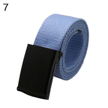 Load image into Gallery viewer, Unisex Casual Solid Color Webbing Canvas Waist Belt Automatic Buckle Waistband - provenclothes