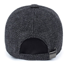 Load image into Gallery viewer, Men Earflaps Baseball Cap Warm Snapback Outdoor Father's Winter Visor Hat Gift - provenclothes