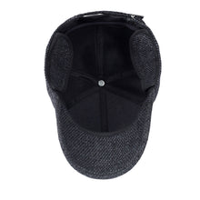 Load image into Gallery viewer, Men Earflaps Baseball Cap Warm Snapback Outdoor Father's Winter Visor Hat Gift - provenclothes