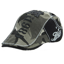 Load image into Gallery viewer, Men Outdoor Adjustable Camouflage Splicing Letter Sun Hats Peaked Caps Beret - provenclothes
