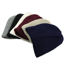 Load image into Gallery viewer, Men Winter Knitting Baggy Cap Casual Warm Keeper Beanie Knitted Crochet Hat - provenclothes