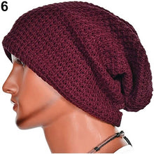 Load image into Gallery viewer, Men Winter Knitting Baggy Cap Casual Warm Keeper Beanie Knitted Crochet Hat - provenclothes