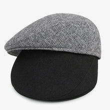 Load image into Gallery viewer, Casual Men Warm Comfortable Solid Color Flat Beret Hat Newsboy Cabbie Peaked Cap - provenclothes