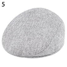 Load image into Gallery viewer, Casual Men Warm Comfortable Solid Color Flat Beret Hat Newsboy Cabbie Peaked Cap - provenclothes