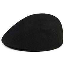Load image into Gallery viewer, Casual Men Warm Comfortable Solid Color Flat Beret Hat Newsboy Cabbie Peaked Cap - provenclothes