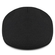 Load image into Gallery viewer, Casual Men Warm Comfortable Solid Color Flat Beret Hat Newsboy Cabbie Peaked Cap - provenclothes