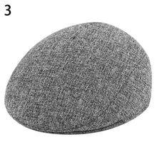 Load image into Gallery viewer, Casual Men Warm Comfortable Solid Color Flat Beret Hat Newsboy Cabbie Peaked Cap - provenclothes