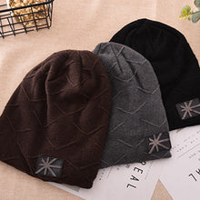 Load image into Gallery viewer, Men Autumn Winter Beanie Casual Warm Solid Color Hip Hop Knitted Hat Xmas Gift - provenclothes