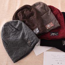 Load image into Gallery viewer, Men Autumn Winter Beanie Casual Warm Solid Color Hip Hop Knitted Hat Xmas Gift - provenclothes