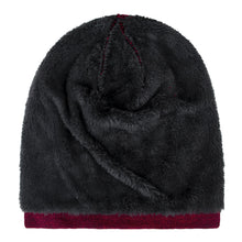 Load image into Gallery viewer, Men Winter Outdoor Wavy Stripe Fleece Lined Beanie Skull Cap Warm Knitted Hat - provenclothes