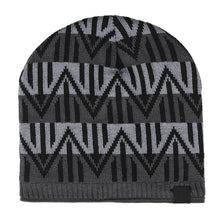 Load image into Gallery viewer, Men Winter Outdoor Wavy Stripe Fleece Lined Beanie Skull Cap Warm Knitted Hat - provenclothes