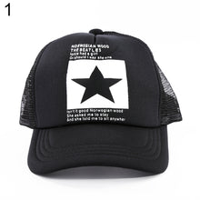 Load image into Gallery viewer, Men Women Adjustable Baseball Cap Star Pattern Breathable Sports Mesh Hat - provenclothes