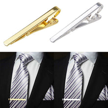 Load image into Gallery viewer, Men Silver/Gold Copper Chic Necktie Tie Bar Clasp Clip Formal Occasion Clamp Pin - provenclothes