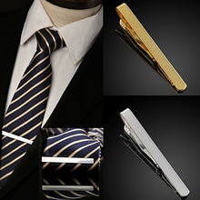 Load image into Gallery viewer, Men Silver/Gold Copper Chic Necktie Tie Bar Clasp Clip Formal Occasion Clamp Pin - provenclothes