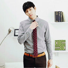 Load image into Gallery viewer, Men's Fashion Stripes Printing Mesh Necktie Knit Narrow Slim Weave Tie Suit - provenclothes