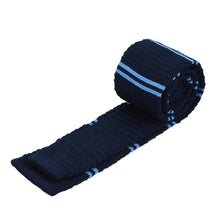 Load image into Gallery viewer, Men's Fashion Stripes Printing Mesh Necktie Knit Narrow Slim Weave Tie Suit - provenclothes