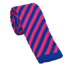 Load image into Gallery viewer, Men's Fashion Stripes Printing Mesh Necktie Knit Narrow Slim Weave Tie Suit - provenclothes