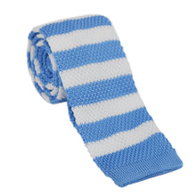 Load image into Gallery viewer, Men's Fashion Stripes Printing Mesh Necktie Knit Narrow Slim Weave Tie Suit - provenclothes
