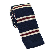 Load image into Gallery viewer, Men's Fashion Stripes Printing Mesh Necktie Knit Narrow Slim Weave Tie Suit - provenclothes