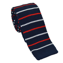 Load image into Gallery viewer, Men's Fashion Stripes Printing Mesh Necktie Knit Narrow Slim Weave Tie Suit - provenclothes
