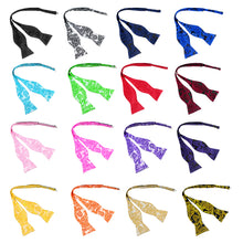 Load image into Gallery viewer, Men's Paisley Gourd Shape Self Bow Tie Party Adjustable Neck Pocket Cuff Bowtie - provenclothes