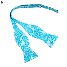 Load image into Gallery viewer, Men's Paisley Gourd Shape Self Bow Tie Party Adjustable Neck Pocket Cuff Bowtie - provenclothes
