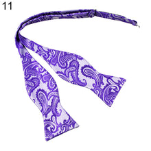 Load image into Gallery viewer, Men's Paisley Gourd Shape Self Bow Tie Party Adjustable Neck Pocket Cuff Bowtie - provenclothes