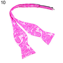 Load image into Gallery viewer, Men's Paisley Gourd Shape Self Bow Tie Party Adjustable Neck Pocket Cuff Bowtie - provenclothes