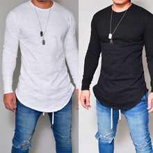 Load image into Gallery viewer, Men Casual Fashion T-Shirt Long Sleeve O-Neck Slim Fit Solid Color All Match Tee - provenclothes