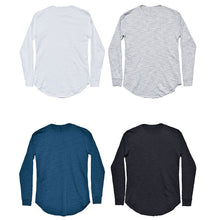 Load image into Gallery viewer, Men Casual Fashion T-Shirt Long Sleeve O-Neck Slim Fit Solid Color All Match Tee - provenclothes