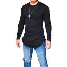 Load image into Gallery viewer, Men Casual Fashion T-Shirt Long Sleeve O-Neck Slim Fit Solid Color All Match Tee - provenclothes