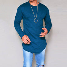 Load image into Gallery viewer, Men Casual Fashion T-Shirt Long Sleeve O-Neck Slim Fit Solid Color All Match Tee - provenclothes